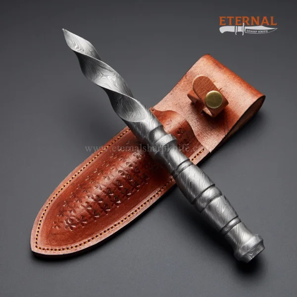 Artisan Damascus Tridagger Knife