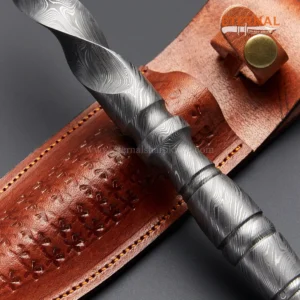 Artisan Damascus Tridagger Knife - Image 4