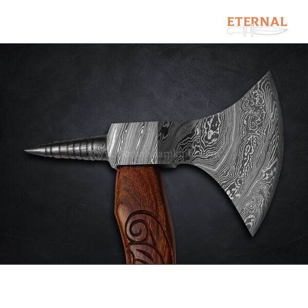 A Damascus Spike Axe Head