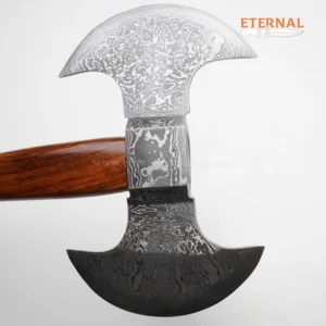 Damascus Steel Double Edge Axe - Image 9