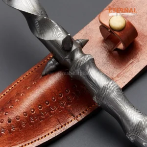 Custom Handmade Damascus Tridagger - Image 3