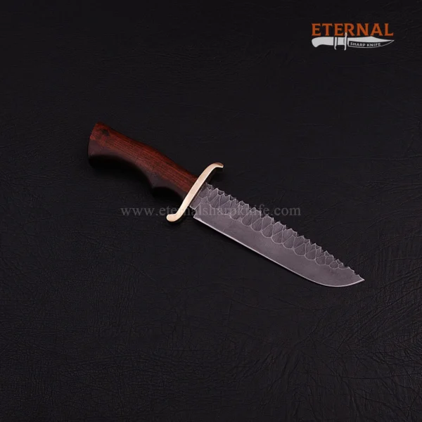 Damascus Hunter Bowie Knife