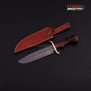 Carbon Steel Bowie Knife - Image 3