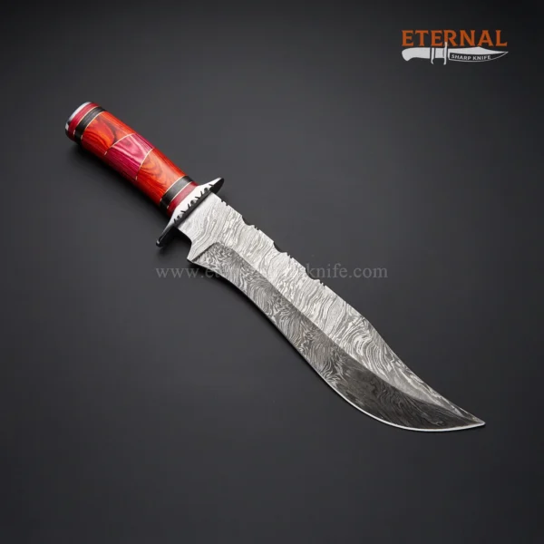 Handmade Damascus Bowie Knife