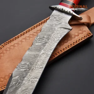 Damascus Bowie Knife - Image 4