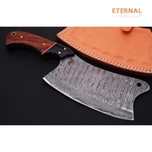 Fancy Handmade Damascus Cleaver - Image 5