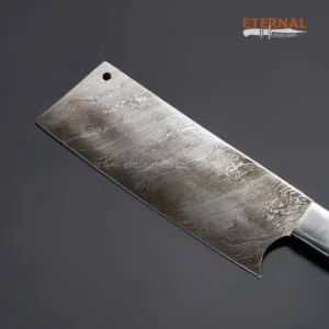 Handmade Damascus Cleaver - Image 3